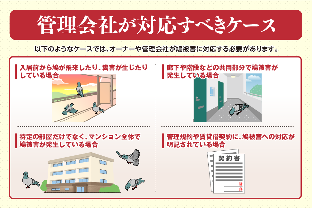 管理会社が対応すべきケース