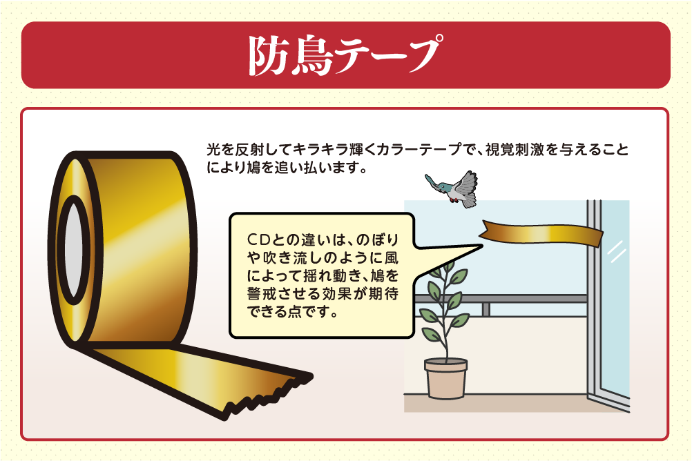 防鳥テープ
